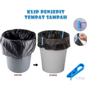 Klip Penjepit Tempat Sampah Kantong Kresek Pembuangan Anti Slip Anti Geser