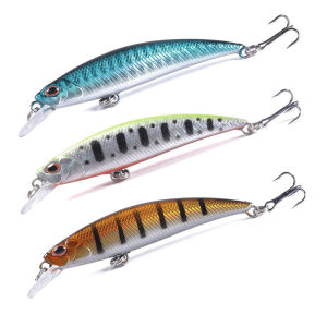 YUCONG 3 Mồi Câu Cá Minnow 8cm-9g Chìm Wobblers Ồn Ào Mồi Cứng Jerkbaits Crankbaits Topwater Bass Phụ Kiện Câu Cá