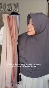 (ORI) Bergo Kenzia Hijab Instan Size L /Bergo Kenzia Size L Jersey Premium