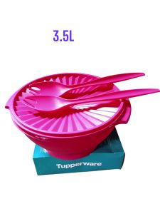 Tupperware Salad Bowl 3.5L with 2 PCs Fork