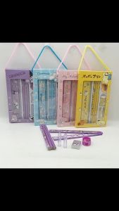 เครื่องเขียน แคร์แบ แบบ เซ็ต Sanrio Kuromi Melody Cinamoroll Carebears Frozen Unicorn ชุดเครื่องเขียน ปากกา