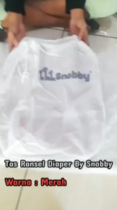 Snobby diaper bag SMB2573 warna merah harga tercantum harga 1pcs