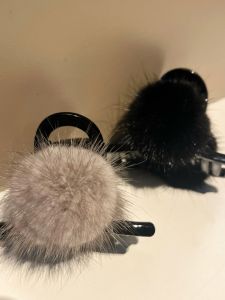 คลิปหนีบผมรูปฉลามขนาดใหญ่หรูหรา ดีไซน์เรียบง่าย ประดับขนสัตว์ คลิปหนีบผมสไตล์เกาหลี ใหม่ล่าสุด ไม่ต้องติดเพชร