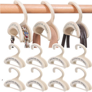 5PCS Cream-Style Clothes Hanger Hook Rack High-Quality Seamless Handbag Storage Wallet Hanger Non-Slip Take-Off Wardrobe Hat Scarf Hook Coat Rack