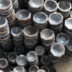 XMSJ | Natural Agate Laboratory Mortar Pestle Set Abrasion Resistant Grinding Bowl 30~100mm