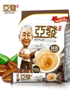 Malaysia Original Import Ahhuat Extra White Coffee Refreshing Three-in-One Instand Coffee Powder 15 Pack 540G