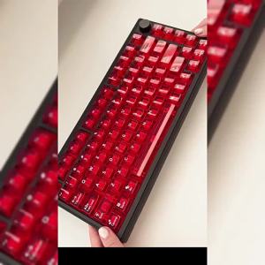 114 Phím Aifei Đỏ Pha Lê Trong Suốt Keycaps Cherry Profile Cho Cherry MX Switch Bàn Phím Cơ