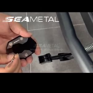 SEAMETAL Motorcycle Modified Side Stand Shoes Universal CNC Flat Foot Extension Kickstand Pad for NMAX V1&V2/ADV 150&160/PCX/Click/Aerox/Mio/Sniper/Wave
