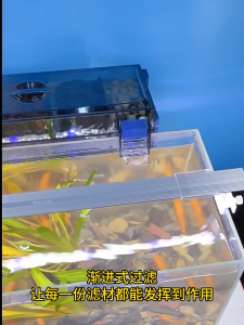 SG READY STOCK l SG PLUG Bio Fish Tank filter Water Circulation 3 in 1 Water Pump filter box drip box filter