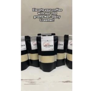 200g Non-Dairy Coffee Creamer – Smooth Creamy & Customizable | Makes 20 Cups | Resealable Pouch for Freshness