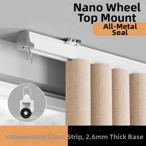 SHELIANKE | Dual Layer Silent Sliding Aluminum Curtain Track