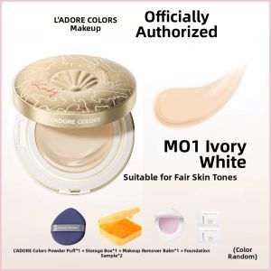 LADORE COLORS | Lightweight Full Coverage Long-lasting Oil-control Waterproof Sweatproof Powder Cushion Foundation