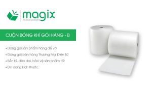 B - Cuộn bóng khí chống sốc đóng hàng - Size trung lớn - Bọc chống sốc xốp chống sốc xốp gói hàng