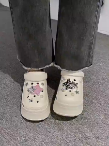 PROMO TERBAIK!!!Sandal Wantia Dewasa Sandal Baim EVA Wanita Jibbitz Sandal Fuji Bahan Rubber Dan EVA