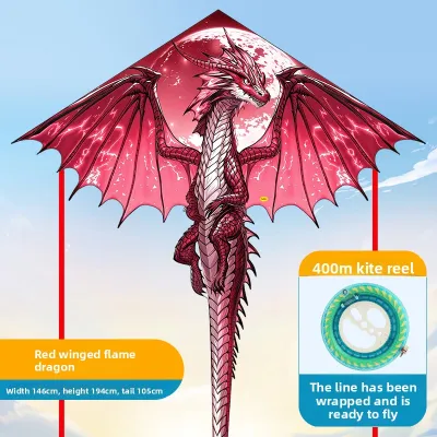 XIAOYAOJIN YANGGE | Dragon Pterosaur Design Kite for Adults and Children Easy to Fly in Breeze