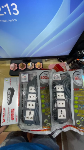 Ổ cắm Vinakip 4 lỗ siêu chịu tải 8000W lõi sứ cao cấp chịu nhiệt tốt dùng cho bếp lẩu lò nướng công suất cao