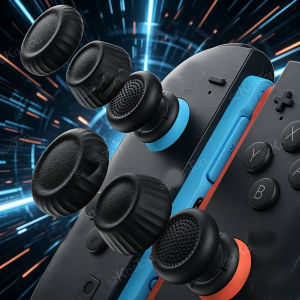 Thumb Grips Caps for Nintendo Switch 2 Joy-Con Ergonomic Anti-Slip Silicone Cover Enhanced Gaming Experience Joystick Grips