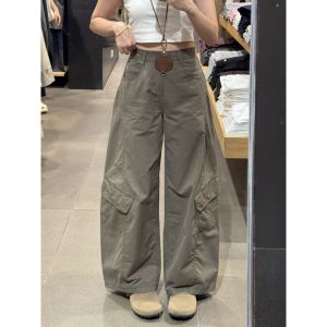 Quần Jeans Ống Rộng Phong Cách Mỹ Cổ Điển Cho Nữ Quần Thường Ngày Mùa Thu Quần Ống Thẳng Quần Ống Rộng Thẳng Quần Jeans