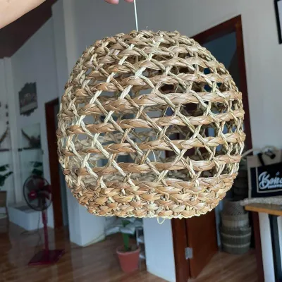 Pandan Native Lampshade Ceiling Lamp no bulb and wire- Eco-Friendly Lighting Option - Decoration Hanging Decor Ornaments Hangable