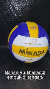 Paket Latihan Bola Volly Mikasa 2200 dan Net Volley Mikasa Gold - 2 Bola Voli MV2200 Super Gold - Official Pro Liga