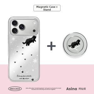 Asina | Magnetic Phone Case Full Cover with Stand for iPhone
