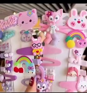JEPITAN RAMBUT ANAK ISI 14PCS MOTIF KARAKTER KARTUN LUCU JEPIT PONI KOREA STYLE WARNA-WARNI