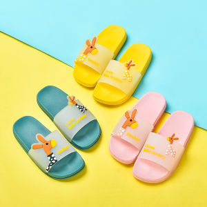 รองเท้าแตะสำหรับเด็กรองเท้าแตะสำหรับเด็กชายและเด็กหญิงเด็กๆกันลื่นใช้ในบ้านใช้ในบ้านการ์ตูนน่ารักสำหรับฤดูร้อน