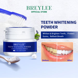 BREYLEE Teeth Whitening Powder Toothpaste Dental Tools Reflesh Breath Pearl Essence Natural Formula