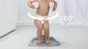 Baby Shower Stand Adjustable Height Baby Standing Shower with Anti-Slip Base And Chair Bathtime Helper for Toddler