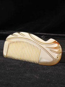 Yak Horn Comb Genuine Goods Natural Scalp Massage for Women Only Long Hair Portable Bag Comb out Meridian Comb Small