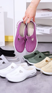 New half shoes for women slip on shoes doll shoes Korean flat shoes loafer shoes casual rubber shoes walking shoes for women