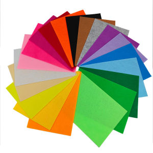 20 pieces of mini felt pieces 1mm thick hard felt fabric pieces in different colors suitable for Christmas DIY sewing
