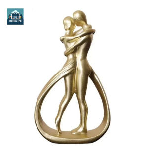 Stylish Abstract Art For Elegant Living RoomDesktop Ornaments Contemporary Embrace Sculpture For Home Decor
