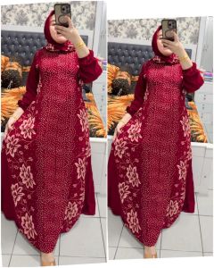 gamis muslimah set hijab