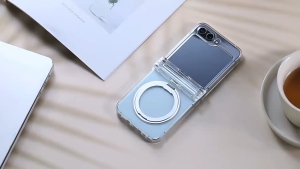【🔥SG STOCK🔥】RICHMENTMALL Transparent Shockproof TPU Case Cover For Samsung Galaxy Z Flip 6 5G PC Hard Clear Case Samsung Ring Holder Transparent Soft Case For Galaxy Z Flip 6 Clear Airbag Bumper Shockproof Cover