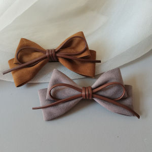 Autumn Winter Hair Clips Womens Back of Head 2024 New High End Simple Butterfly Knot Spring Clamp Ponytail Clamp Half up Top Clip