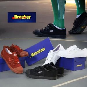 รองเท้าผ้าใบ รองเท้านักเรียน  เบรกเกอร์ breaker รุ่น 4x4