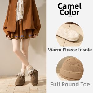 Josiny | Fuzzy Warm Snow Boots Soft Soles Elevating