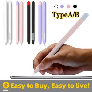 【Fast Shipping】 Soft Silicone Pen Holder For Apple Pencil 2nd Generation Stylus Pen Cover For Apple Pencil 1st Gen Protective Case Accessories Apple-Stylus-Case