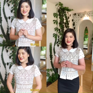 เสื้อพื้นเมืองหญิง คอบัวลายไทยสวยๆ ผ้าฝ้ายพิมพ์ลาย มีหลายแบบให้เลือก พร้อมส่ง