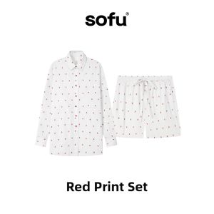 Summer Light Couples Wearable Shorts Sleeve Pajama Set