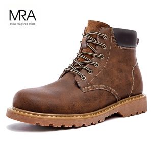 MRA | Crazy Horse Leather Retro Mid-Calf Boots