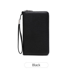 Fashion Leopard Print Womens Wallet RFID Blocking PU Leather Zipper Wallet Large Capacity Long Wallet Credit Card Clutch