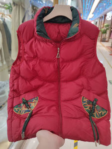Lightweight Warm Cotton down Vest New Chinese Style for Middle-Aged And Elderly Women Winter New Fashion Mommy Elegant Vest