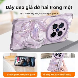 Ốp lưng GGUU cho Vivo X100/X200 Pro bằng silicon chống rơi tốt có dây đeo cổ tay