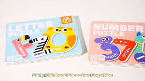 Magnetic Letter and Number Puzzle Ages 3+ Educational Animal Print Gift For Kids by WISHLAND