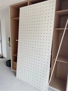 Wooden Shelving Unit for Storage and Hanging