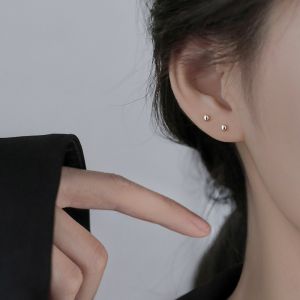South Lane 999 Pure Silver Ear Cuff Womens Fashion Jewelry Geometric Pattern Hoop Earrings Korean Style Fresh Outlined