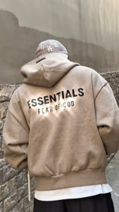 [Chính Hãng] Áo Hoodie Essentials Fit Fleece Zip Up Homestead 2025 - 192AS254781F | Beater 8.10