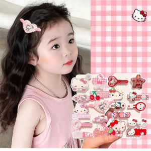 Sanrio | Mesuca 10pcs Sanrio Hello Kitty Cute Hairclip Headwear Girls Anime Cartoon Fashion Hairpin Hair Accessories Birthday Xmas Gifts